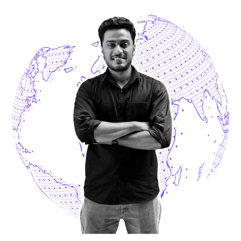 Portrait of digital marketing freelancer in Bangalore